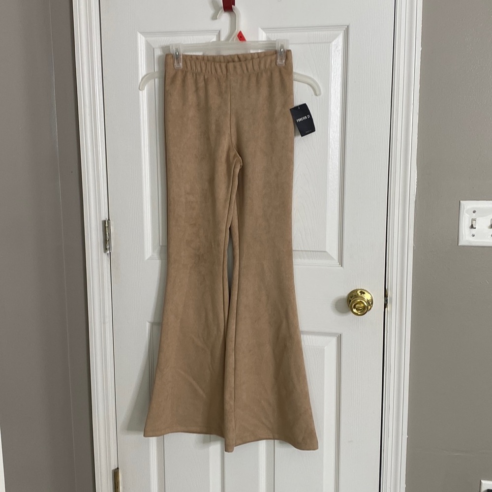Suede Flare Pants